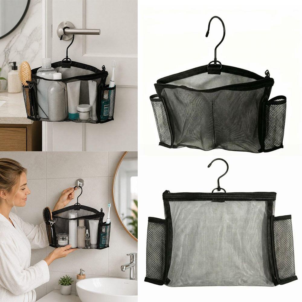 Hollow Storage Cosmetic Bag Mesh Transparent Storage Organizer Bag Makeup Organizer Travel