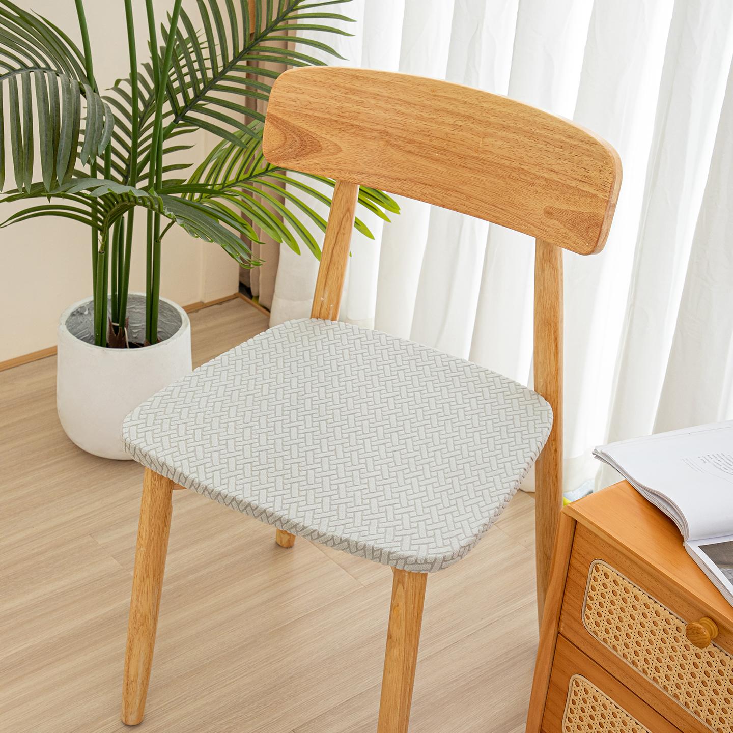 

1pc jacquard solid chair cover slipcover for dining room ,chair seat cover for wedding banquet office chair protector S (38-45cm)