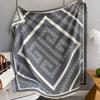 Imitation Cashmere Scarf Women'S Shawl Travel Decoration Square Scarf Letter Air Conditioner Warm Cloak Thickened Scarf