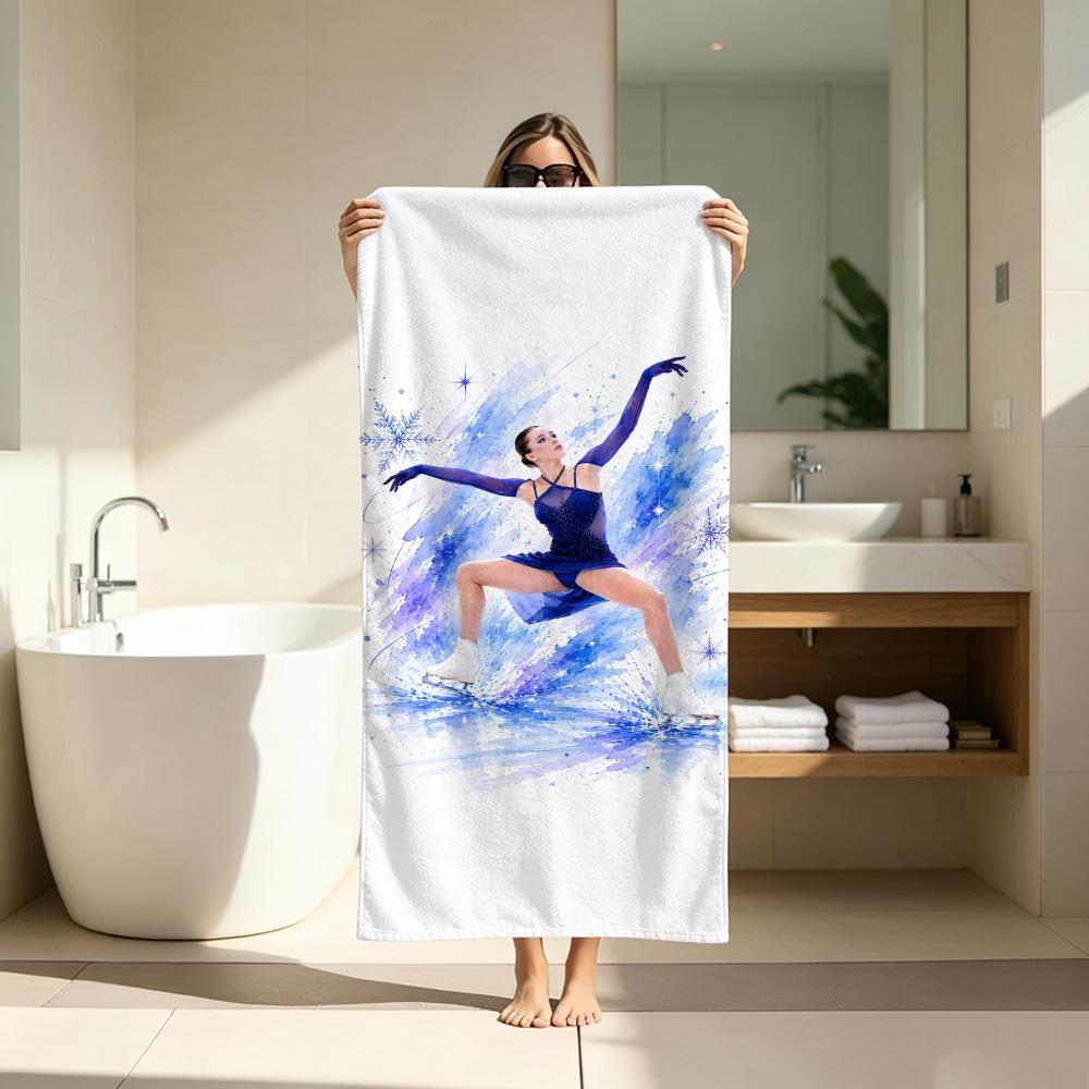 Celebrity K-KamilaS ValievaS Towel ultra-fine fiber quick drying absorbent bath towel, outdoor swimming sports towel