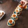 Podložka z epoxidové pryskyřice Krajina Průhledný držák bambusové izolace Coaster Cup Mat