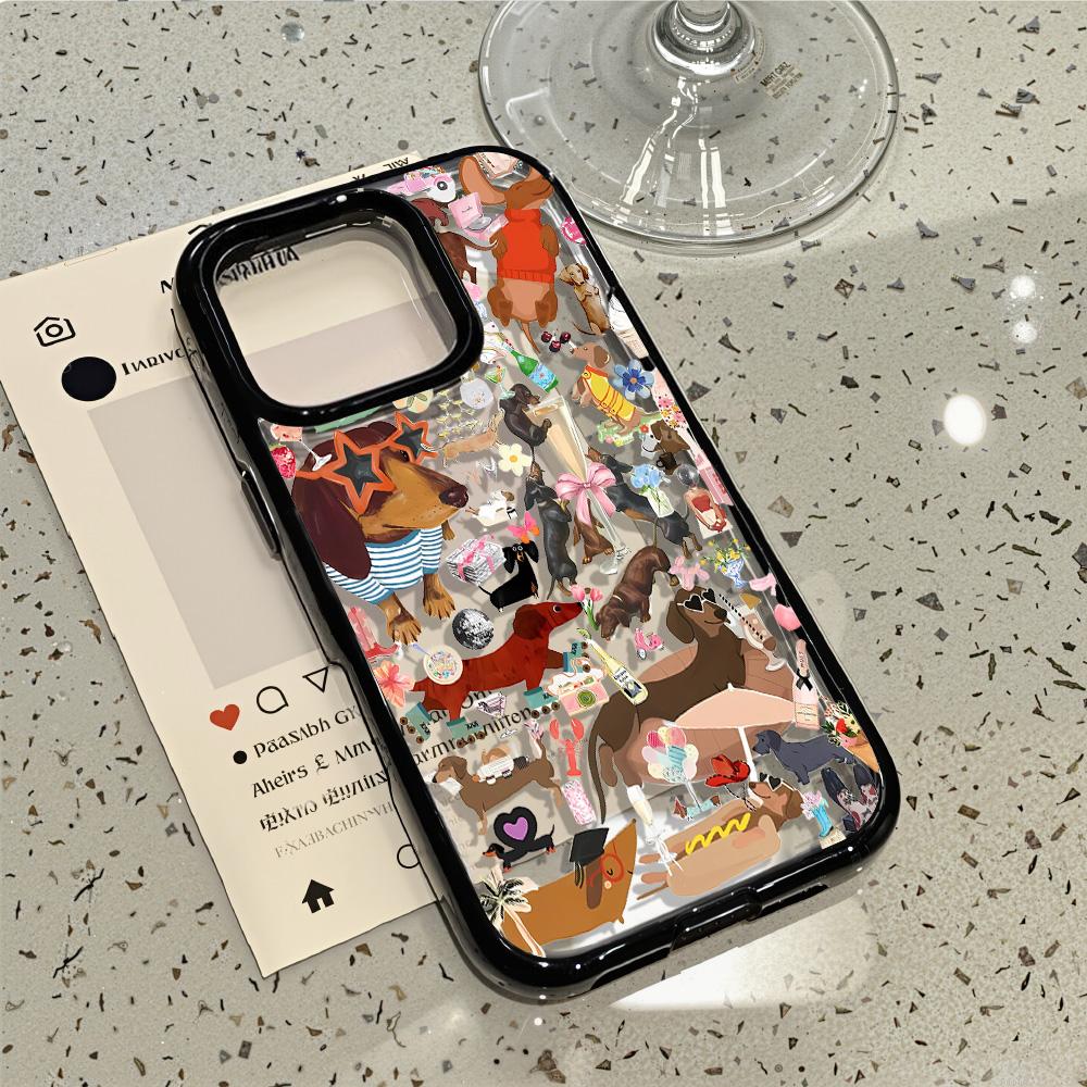 Acrylic Phone Case for iPhone 11 12 13 14 Pro 12 14 16 Pro Max for Samsung A16 A36 A56 S24 FE High-quality Painted Anti-fall Mobile Phone Case