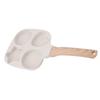4 Cup Frying Pan Breakfast Egg Pancake Burger Cooker Wood Handle Aluminium Alloy Nonstick Frying