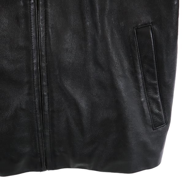 Cherokee Cotton Filling Leather Jacket M Black Genuine Leather Women Used