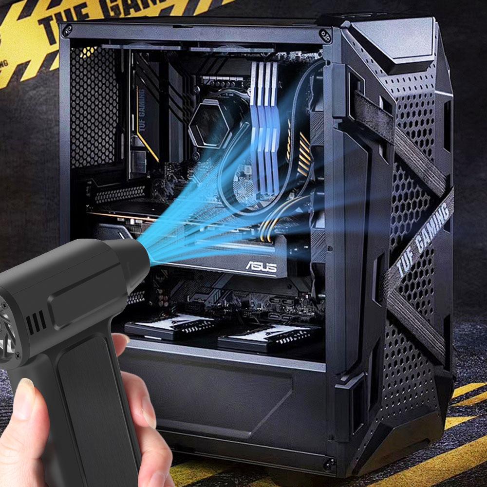 Car Accessories Cleaning Blower Tool 3 Outlet Nozzles 2025 New Violent Hair Dryer Turbo Jet Fan Blowing Snow Car Fan Portable Electric Air Duster