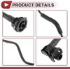 1 Pc Radiator Hose for Land Rover Range Rover Velar 2018-2021 Engine Coolant Water Hose No.LR091814 Black Plastic