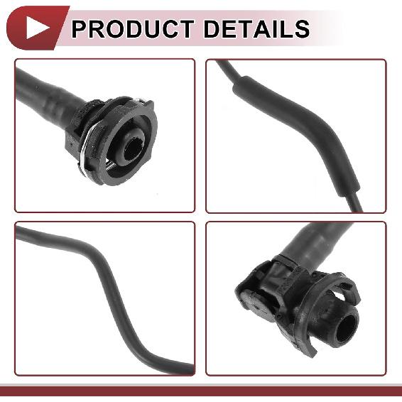 1 Pc Radiator Hose for Land Rover Range Rover Velar 2018-2021 Engine Coolant Water Hose No.LR091814 Black Plastic