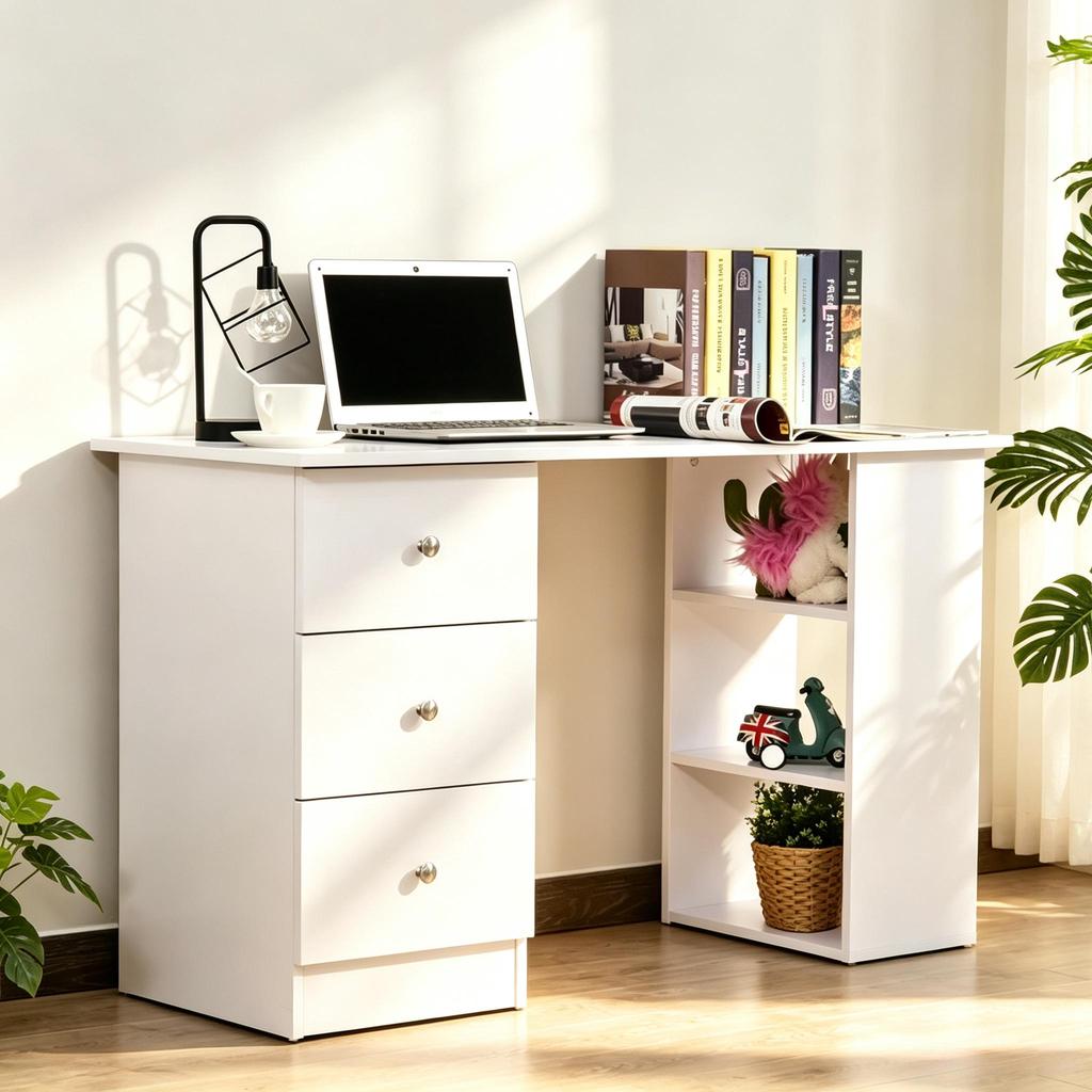 Practical Work Table, Modern Desk, Elegant Computer Desk, Versatile Work Space (only with Computer Desk)