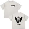 Forward Observations Group Skeleton Skull Vintage Washed Tshirt Men Clothing Fashion Gothic Oversized Casual T Shirt Streetwear