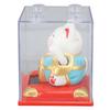 Solar Waving Cat Vivid Lovely Auto Waving Arm Fortune Cat Statue for Car Dashboard Window Decoration 3.15in