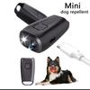Mini Anti Barking Training Device Ultrasonic Dog Repeller with LED Flashlight Type-C Rechargable for Dog Driving Training Tool