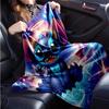 1pc Stitch Printing Blanket Soft, All Season Throw for Office Blanket, Personalized Gift with Adorable Cartoon Design