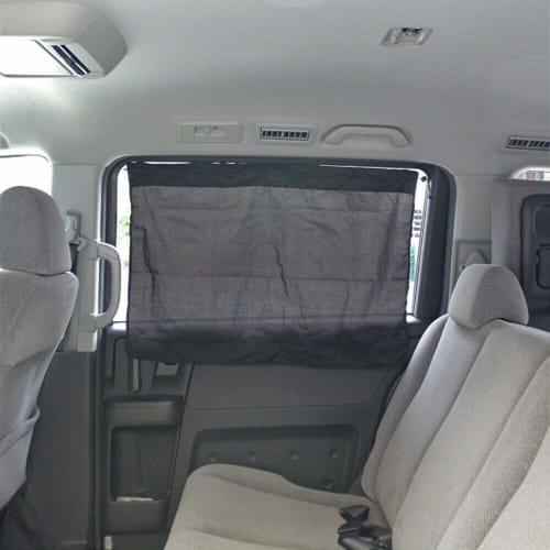 Meltec Car Blackout Curtains with Suction Cups, Big Size, Approx. 800(W) X 540(H)mm, 2 Pieces, CM-KB, Both Sides Deodorizing and Antibacterial Treatme