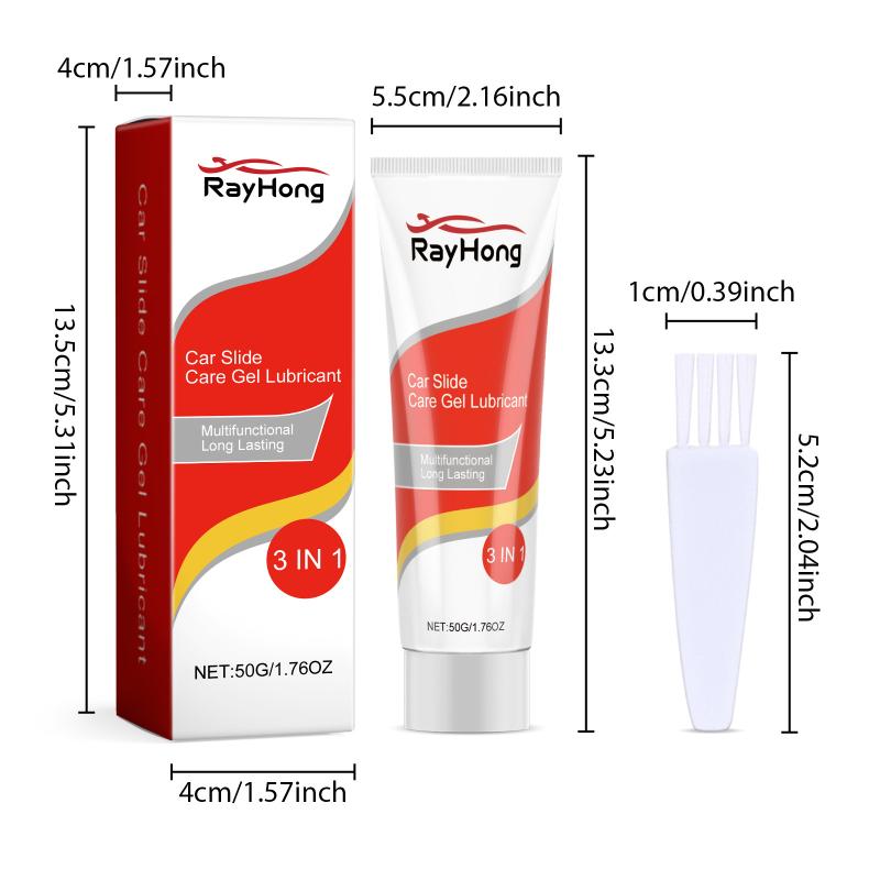 Automotive Lubrication Gel Car Hinge Sunroof Track Lubricant Smooth Sliding Rust Prevention for Car Maintenance Workshop Use
