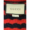 GUCCI Red 501827 Cotton x Wool Long Cardigan tops S Red x navyUsed