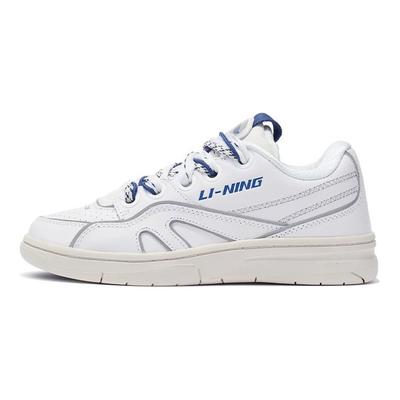 Li Ning 937 Deluxe SP Bajo Gamuza de Cerdo Absorción de Impactos Antideslizante Resistente al Desgaste Rebote Caña Baja Retro Zapatillas de Baloncesto Mujer Zapatilla Blanca AGBR096-1