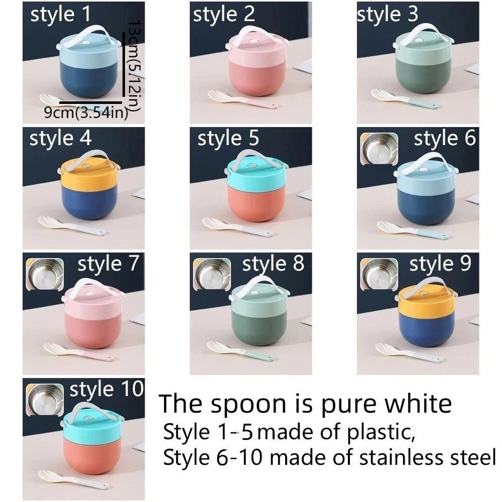 600ml Insulated Soup Cup Dopamine Stainless Steel Lunch Box Thermos Containers  Breakfast Cereal