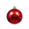 Red Christmas Balls 3-10cm: Electroplated Plastic Tree Ornaments for Festive Atmosphere
