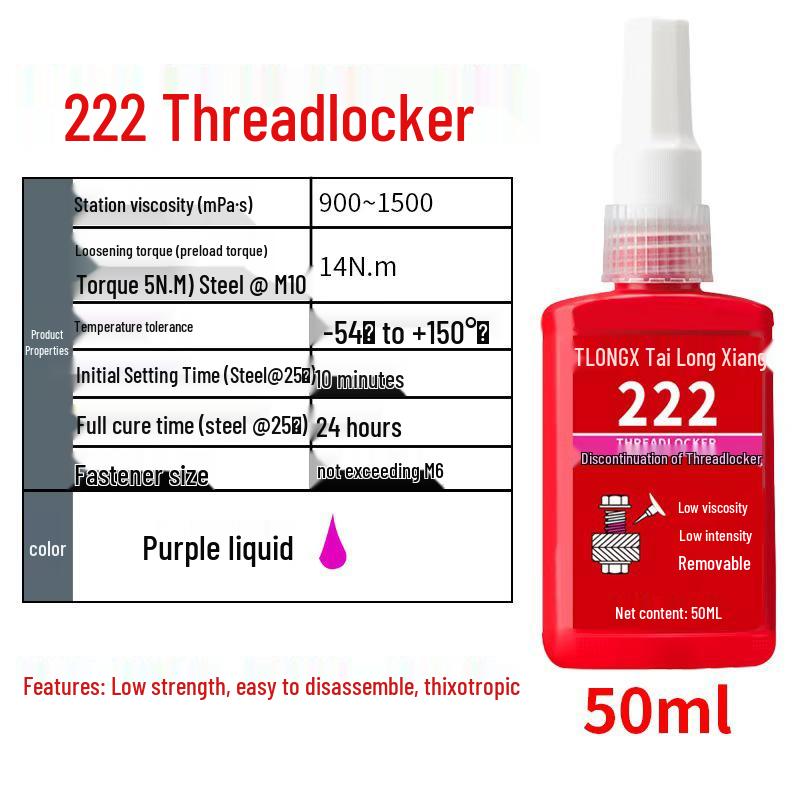 243 Screw Glue: Medium-High Strength Threadlocker and High Temp Resistant Sealant