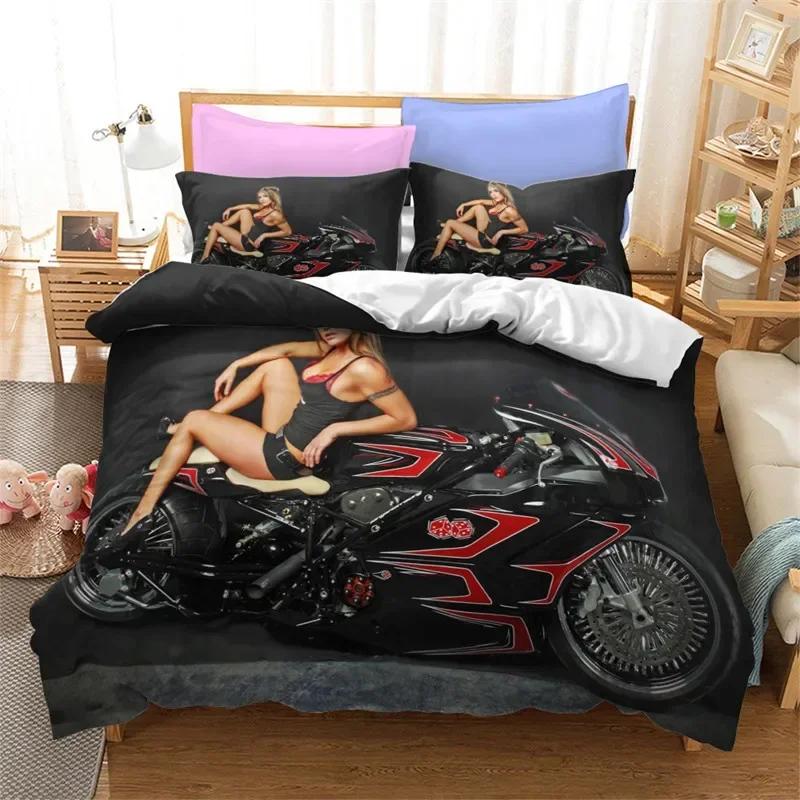 3D Print Car Sexy Buttocks Girl Bedding Set Single Twin Double Queen King Cal King Size Bed Linen Set