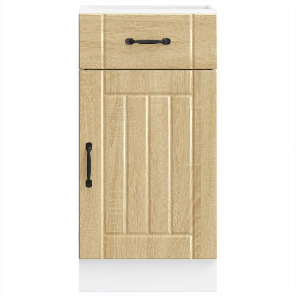 Lucca Kitchen Base Cabinet In Sonoma Oak Particleboard