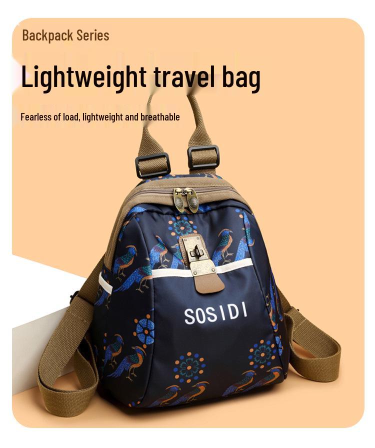 Trendy 2025 Women's Waterproof Nylon Travel Backpack & Crossbody