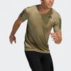 Adidas Techfit Fitted 3-Stripes Quick-Dry Athletic Short Sleeve T-Shirt Men Tops Military-Green H08800
