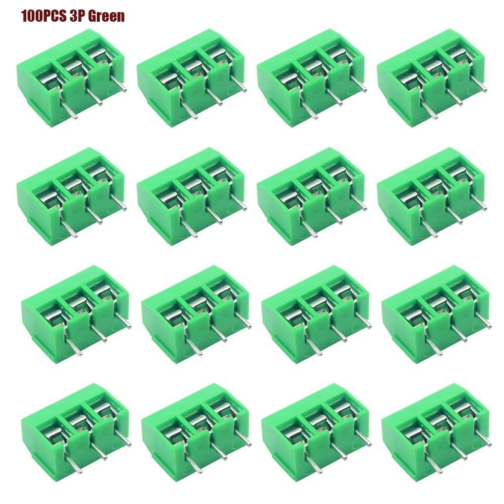 100PCS 2P/3P Configuration Screw Terminal Connector Straight Pin Connector  DIY Electronics