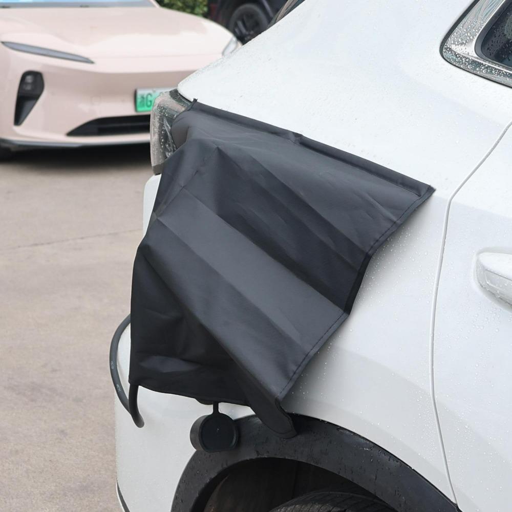 Magnetic Car Charging Rain Cover EV Charger Port Waterproof Oxford Cloth Dustproof Sun Rain Protector Electric Vehicle Accessory