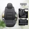 Universal Full Coverage Leather Car Seat Cushion and Linen Cover