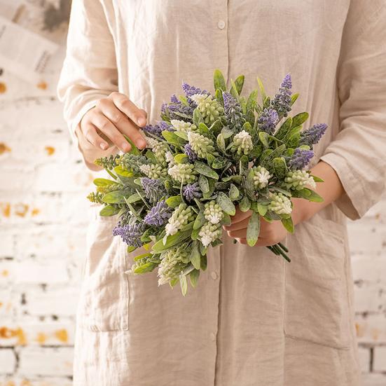 Anti-fade 6 Colors Great Eco-friendly Faux Greenery Flower Decor Simulation Flower