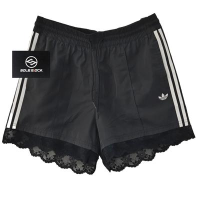 Pantalones Cortos con Ribete de Encaje y 3 Rayas con Cordón II5605