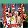 Christmas Decor Scene Paper Photo Frame Prop For Kids Adults Pictures Holiday