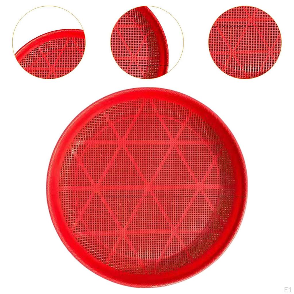 Berry Cleaning Tray Round Mesh Strainer Food Organizer for Kitchen