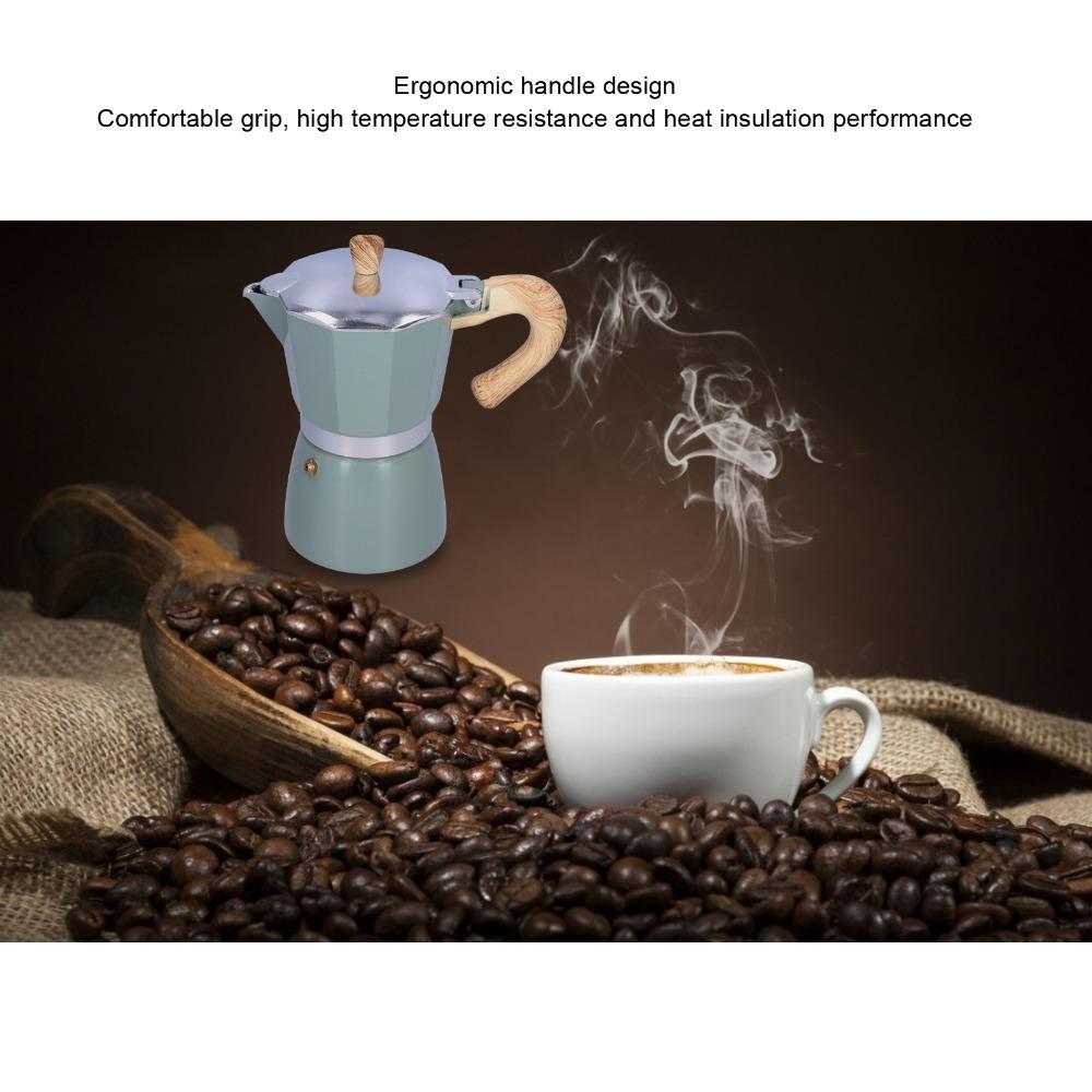 Aluminiumlegierung Mokkakanne 300 ml Fassungsvermögen Kaffeemaschine Herdplatten Espressobereiter für den Heimgebrauch