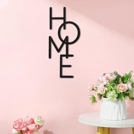 Dřevěná nástěnná dekorace HOME Farmhouse Rustic Duté písmeno Nástěnné umění Domov Ložnice Obývací pokoj Kuchyně Nástěnné dekorativní znamení