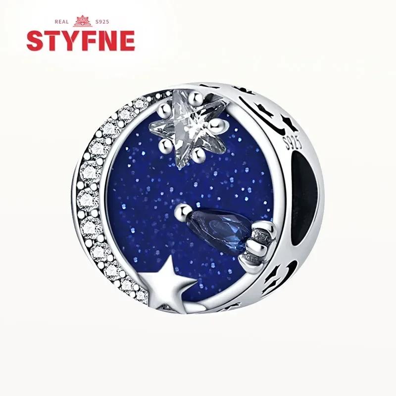 copper Astronaut Spaceship Space Collection Charm Bead Charms Bead Charms Compatible With Authentic Bracelets for Women Do It Yourself Jewellery Gift