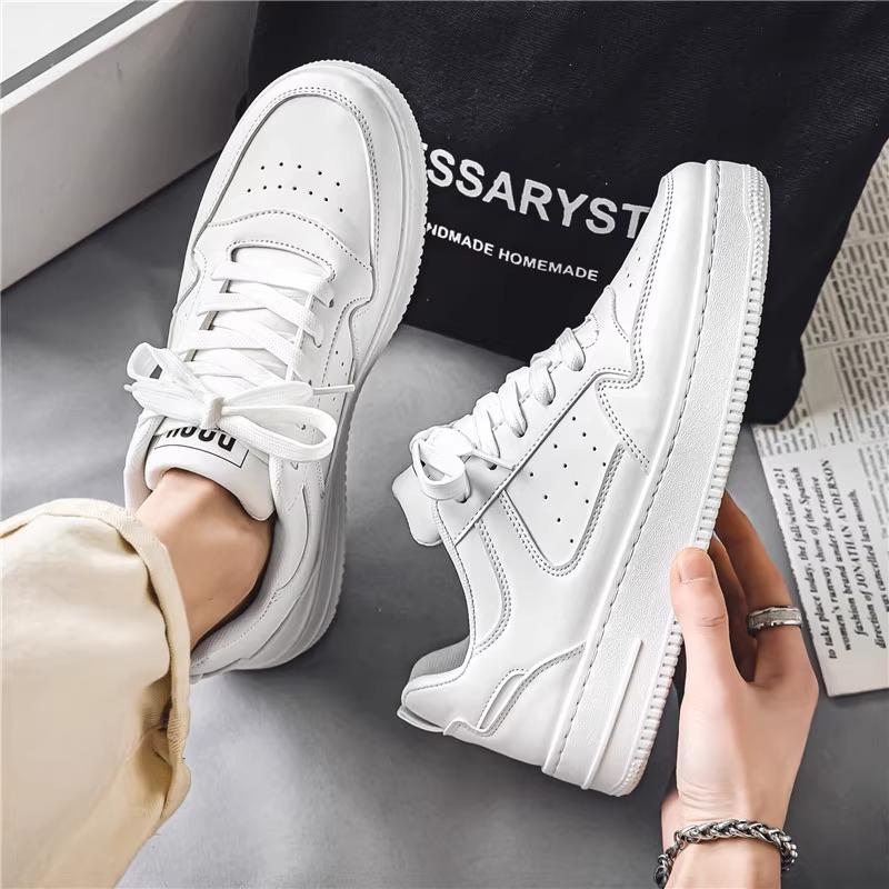 Popular little white shoes men's couple men's and women's shoes 2025 new spring casual shoes versatile thick-soled heightening board shoes