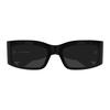 Balenciaga Logo Irregular Shape Sunglasses Unisex sunglasses Black BB0328S001