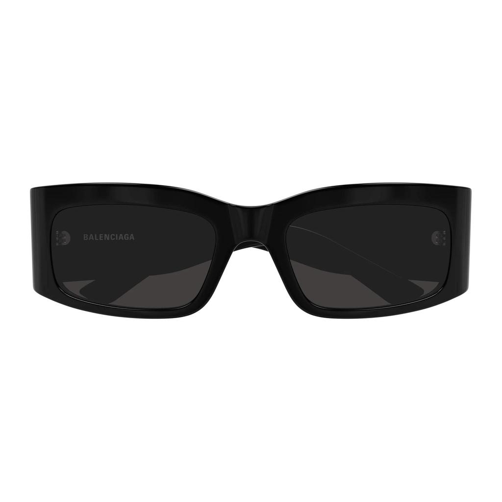 Balenciaga Logo Irregular Shape Sunglasses Unisex sunglasses Black BB0328S001