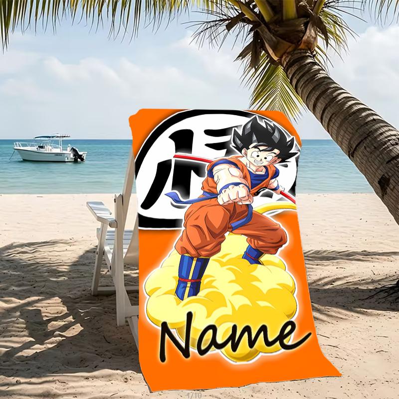 Customizable Personalized Beach Towels Dragon Ball Themed designs.Suitable for the Beach, Yoga, Sports;ideal As Beach Accessories