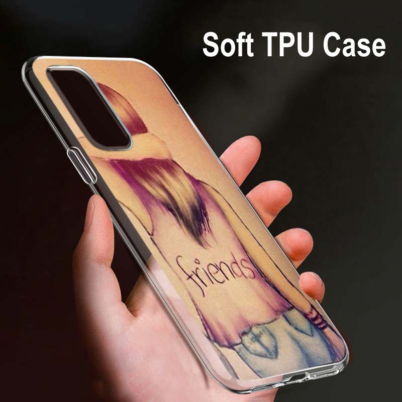 Bff Best Friend For OPPO Reno7 SE 6 5 Z F 4G 5G Find X2 X3 Neo Lite Pro Plus Transparent Soft Phone Case Coque