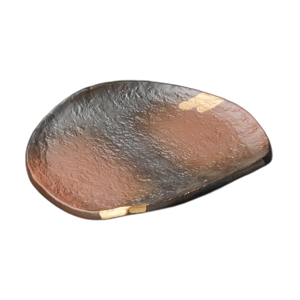 

Yakishime Unnishiki Half Moon Tempura Plate Tempura Plate 7.0 [21×18.5×2.5cm]