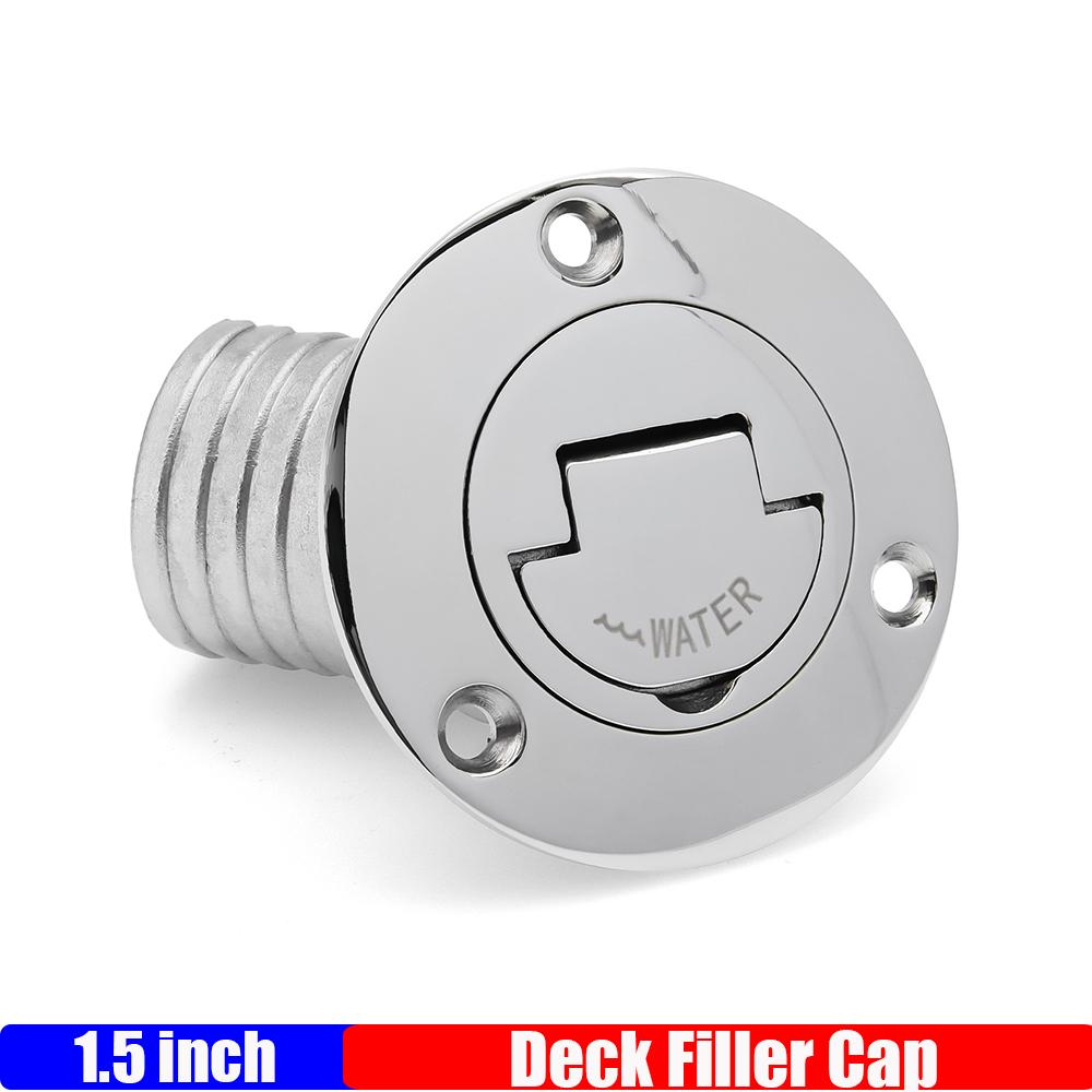 

45 Degree 38mm 50mm Deck Filler Caps for Marine Boat 316 Stainless Steel Deck Filler Key Cap GAS DIESEL FUEL WASTE WATER 1.5inch Water