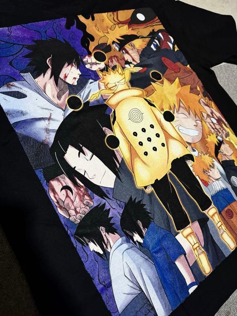 [USED] Last One Left: Naruto Shippuden Rokudou Sennin Mode Anime T-shirt, Size XL