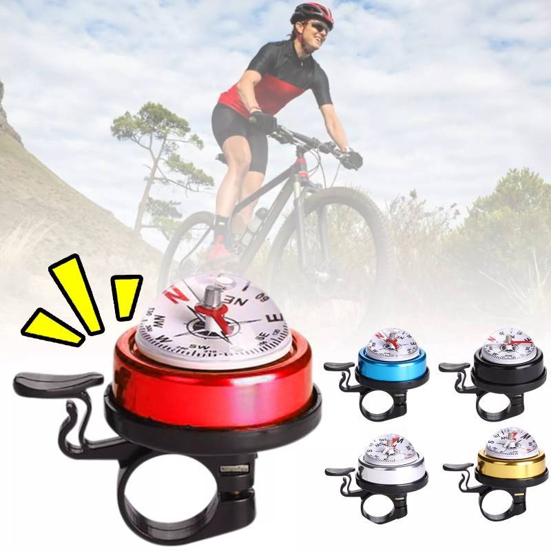 Bike Colored Bicycle Ring Bell Cycling Compass Riding Accessories Tool Durable