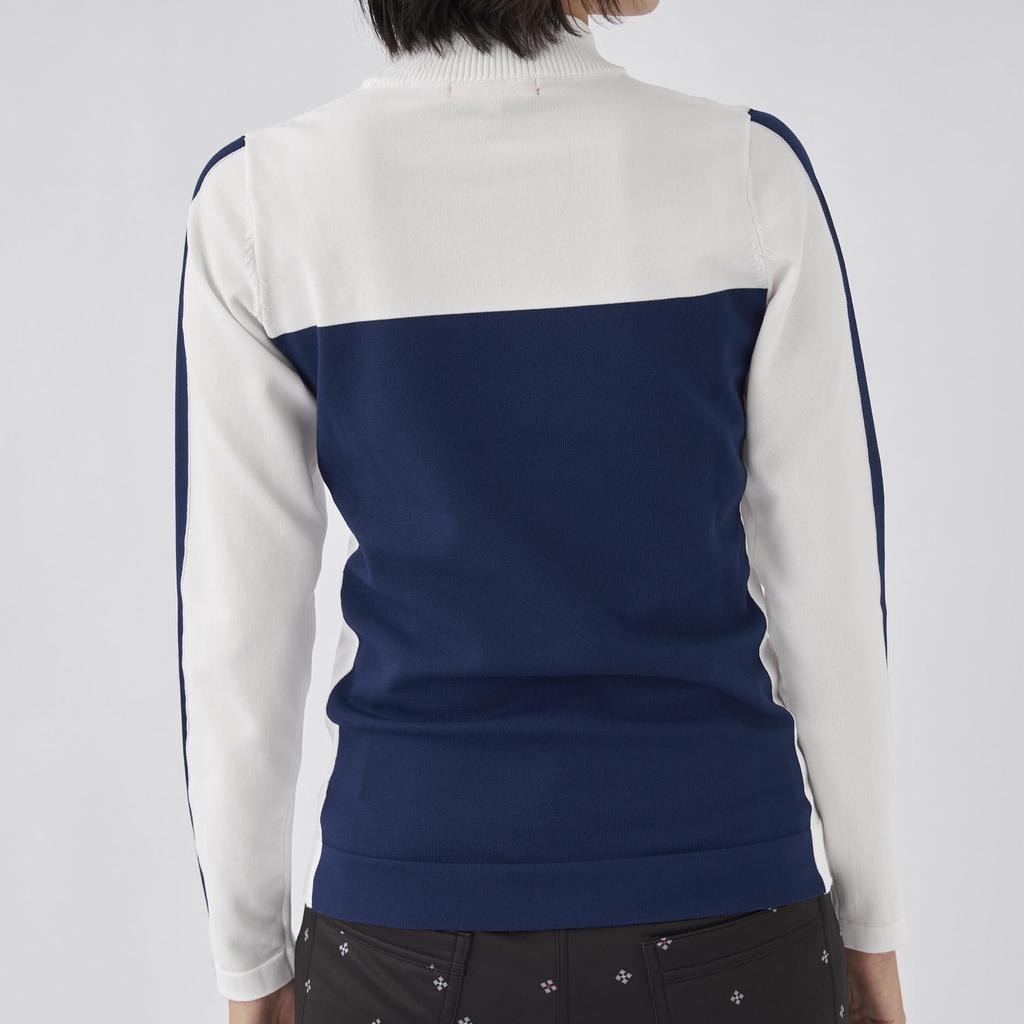 Marie Claire Women's Two-Color Mock Neck Knit 733731