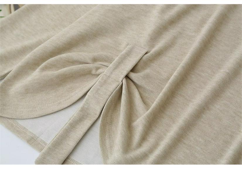 2026 Spring Plus Size Long Sleeve Round Neck Tops for Women and Girls Casual Base Layer 381