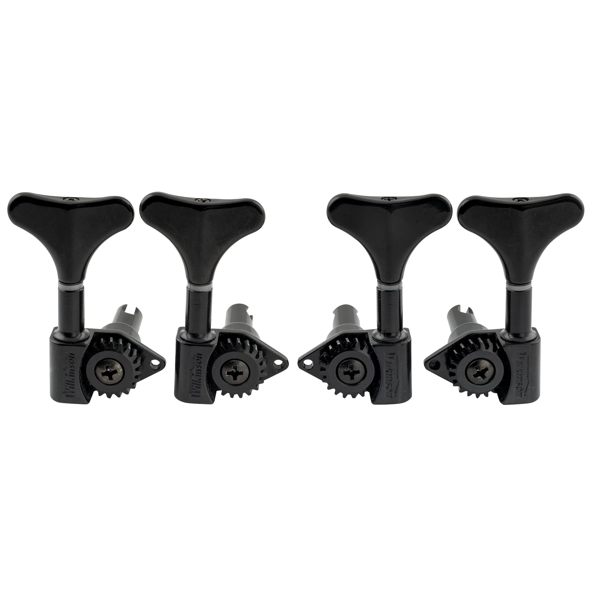 

Wilkinson L2+R2 Open Gear Tuners with 20:1 Gear Ratio for 4-String Ibanez-Style Electric Basses, Black
