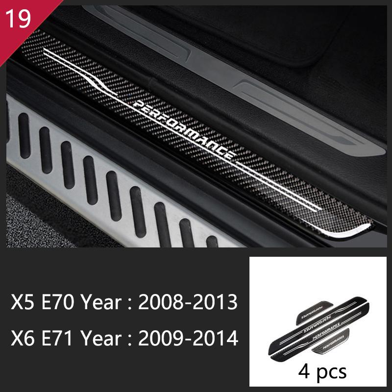 AAACH1 For BMW X5 X6 E70 E71 Accessories Car Interior Air Conditioning CD Console Panel Cover Decoration Trim Carbon Fiber Car Styling